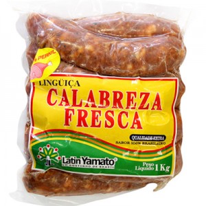 Linguiça Calabreza de Pernil Fresca 1kg Latin Yamato 