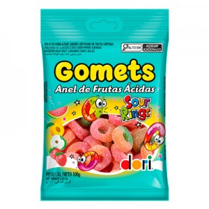 Anel de Frutas Ácidas 100g Gomets Dori