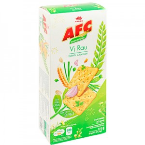 Bánh Crackers Vị Rau 172g AFC Dinh Dưỡng 