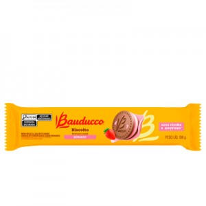 Biscoito Recheado de Morango 108g Bauducco