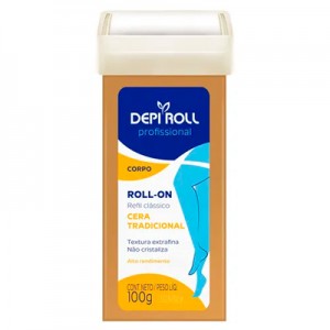 Cera Depilatória Roll-On Tradicional Refil 100g Depi Roll