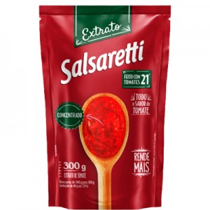 Extrato de Tomate Trad. Pouch 300g Salsaretti