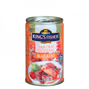Fried Sardines Balado 155g King's Fisher