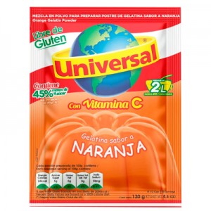 Gelatina Naranja (Laranja) 130g Universal
