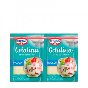 Gelatina Incolor s/ Sabor 24g Dr Oetker 