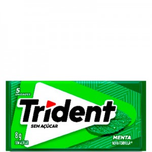 Goma de Mascar Menta 8g Trident