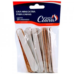 Lixa para unhas Mini Pct. 20un Sta Clara 