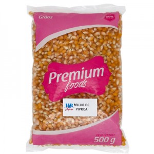 Milho de Pipoca 500g Premium Foods