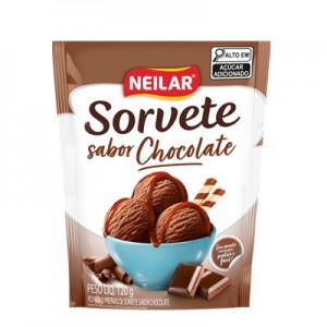 Pó p/ Sorvete Chocolate 120g Neilar