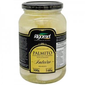 Palmito Inteiro de Pupunha 540g Rigomel