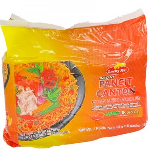 Pancit Canton Sweet & Spicy 6 x 60g Lucky Me!