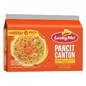 Pancit Canton Sweet & Spicy 6 x 60g Lucky Me!
