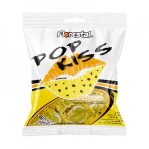 Pirulito Pop Kiss Maracujá 50g Florestal