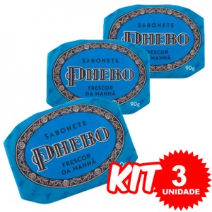 (Kit 3 Unidades) Sabonete Frescor da Manhã 90g x 3 - Phebo