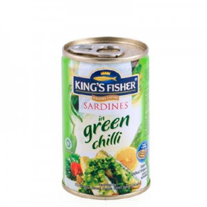 Sardines Green Chilli 155g King's Fisher