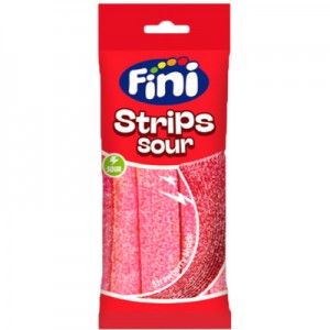 Strips Sour Strawberry 90g Fini 