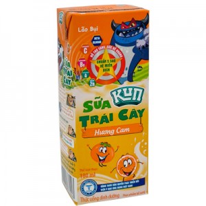 Sua Trai Cay Laranja 180ml Lif Kun