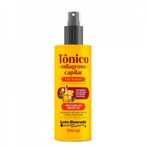 Tônico Milagroso Capilar 200ml Gota Dourada