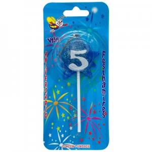 Vela Estrela Nº5 Azul Festhamires 