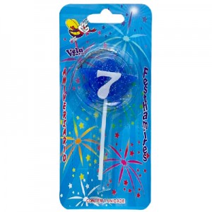 Vela Estrela Nº7 Azul Festhamires 