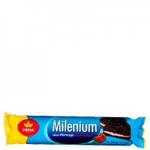 Biscoito de Morango Milenium 163g Vieira