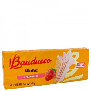 Wafer Strawberry 142g Bauducco
