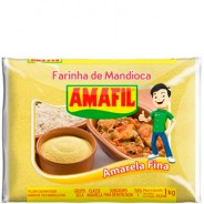 Farinha de Mandioca Amarela 1kg Amafil