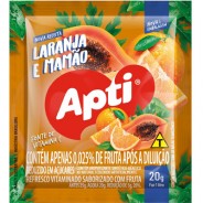Suco em Pó de Laranja c/ Mamão 20g Apti