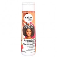 Condicionador Cachos Ricino e Queratina 300ml Salon Line