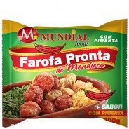 Farofa Pronta de Mandioca C/ Pimenta 300g Mundial Foods