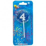 Vela Estrela Nº4 Azul Festhamires 