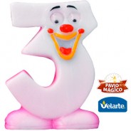 Vela Karetinha Rosa Nº3 Velarte