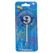 Vela Estrela Nº9 Azul Festhamires 