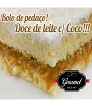 Bolo de Pedaço Doce de Leite c/ Coco -  Gourmet ( De Quinta ~ Domingo)