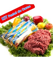 Kit Pastel ((3 Massas de Pastel)) + 1kg Carne Moída COD.8040