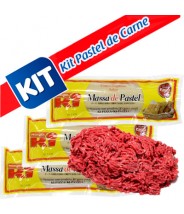 Kit Pastel ((3 Massas de Pastel)) + 1kg Carne Moída COD.8040