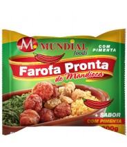 Farofa Pronta de Mandioca C/ Pimenta 300g Mundial Foods