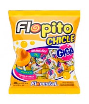 Pirulito Maracujá Chicle Giga 600g Flopito