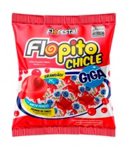 Pirulito Morango Chicle Giga 600g Flopito