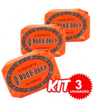(Kit 3 Unidades) Sabonete Naturelle 90g x 3 - Phebo