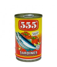 Sardines In Tomato Sauce Hot 155g 555 