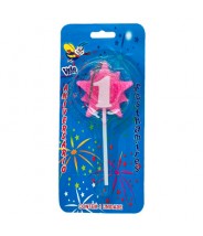 Vela Estrela Nº1 Rosa Festhamires 