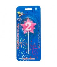 Vela Estrela Nº2 Rosa Festhamires 