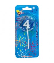 Vela Estrela Nº4 Azul Festhamires 