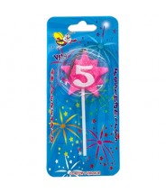 Vela Estrela Nº5 Rosa Festhamires 