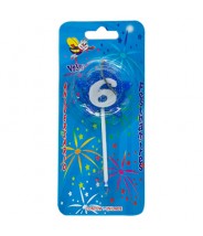 Vela Estrela Nº6 Azul Festhamires 