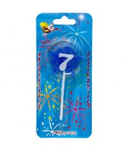 Vela Estrela Nº7 Azul Festhamires 