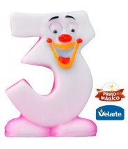 Vela Karetinha Rosa Nº3 Velarte