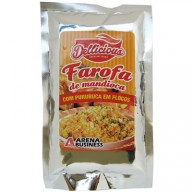 Farofa De Mandioca c/ Pururuca em Flocos 250g Dellicious